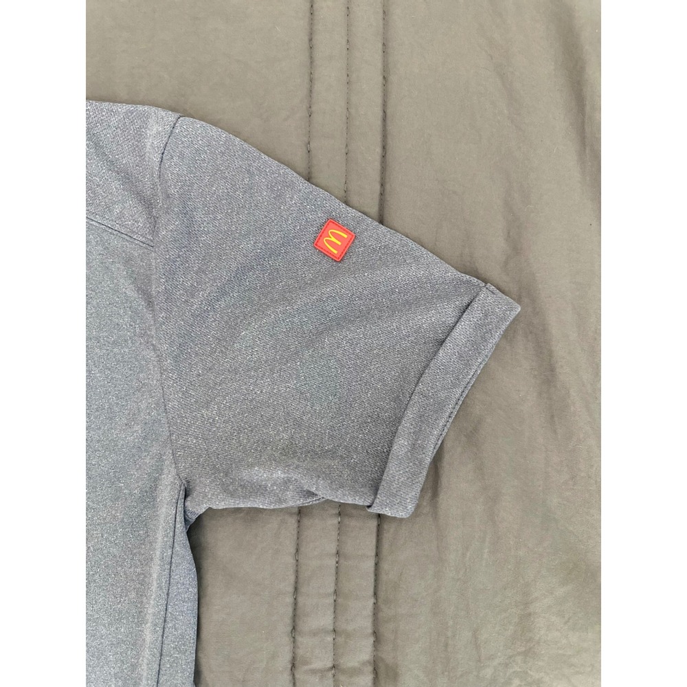 McDonald's Apparel Collection Uniform Shirt Men's Size Small-R Gray - Picture 2 of 7